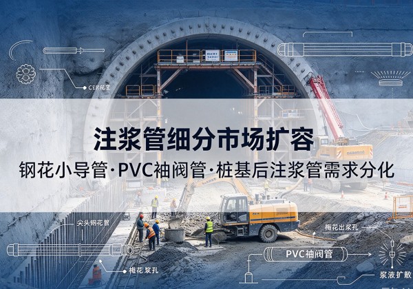 南票注浆管细分市场扩容，隧道钢花小导管、PVC 袖阀管、桩基后注浆管需求分化